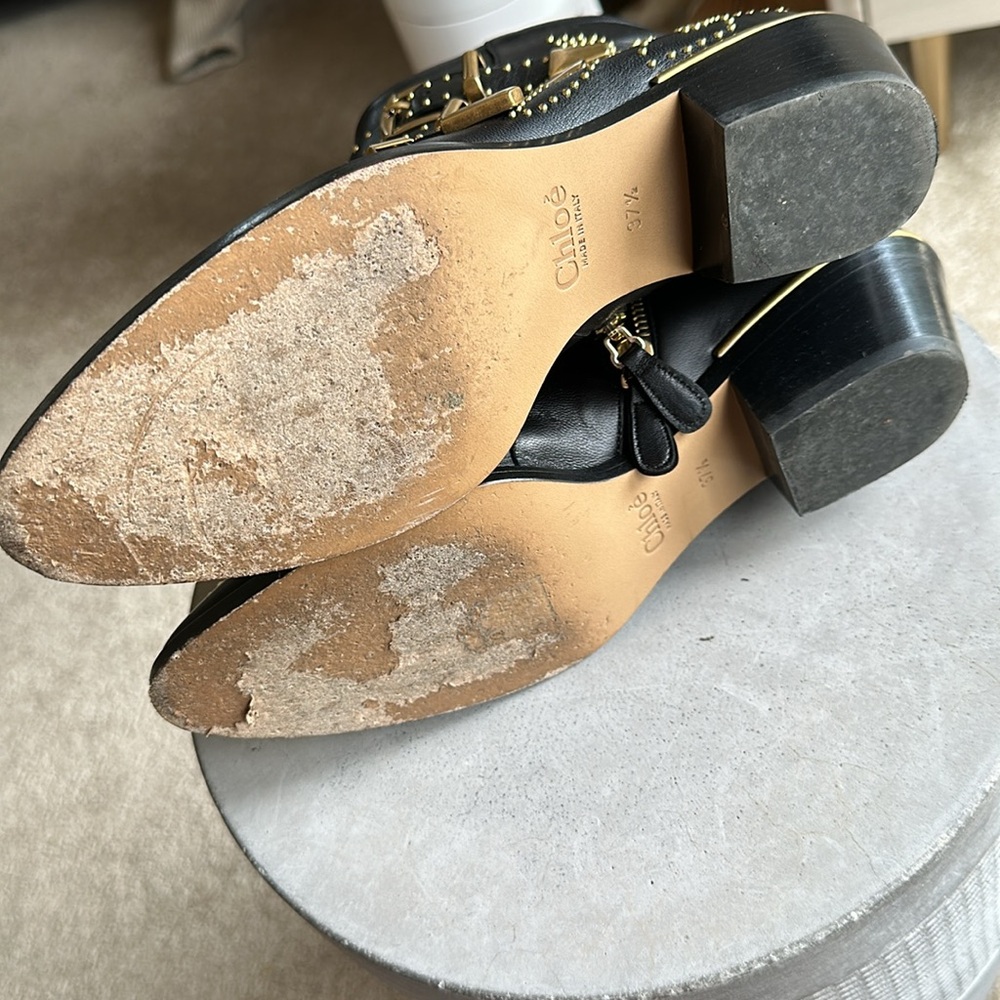 Classic Chloe Susana Boots in Black Gold - Picture 4 of 6